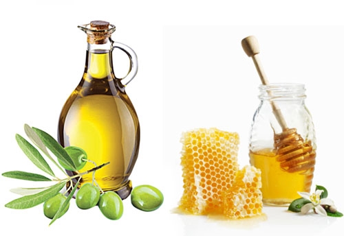 Hỗn hợp mật ong + dầu oliu 