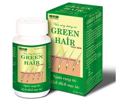 Tpbvsk Viên uống dưỡng tóc GREEN HAIR Hoa Sen