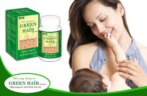 Trị rụng tóc sau sinh với Green Hair