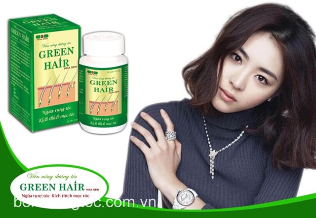 Viên uống dưỡng tóc Green Hair Hoa Sen nuôi dưỡng tóc hiệu quả