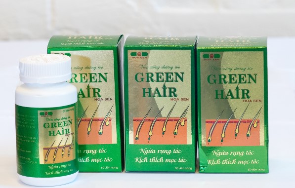 Viên uống trị rụng tóc tại nhà Green Hair